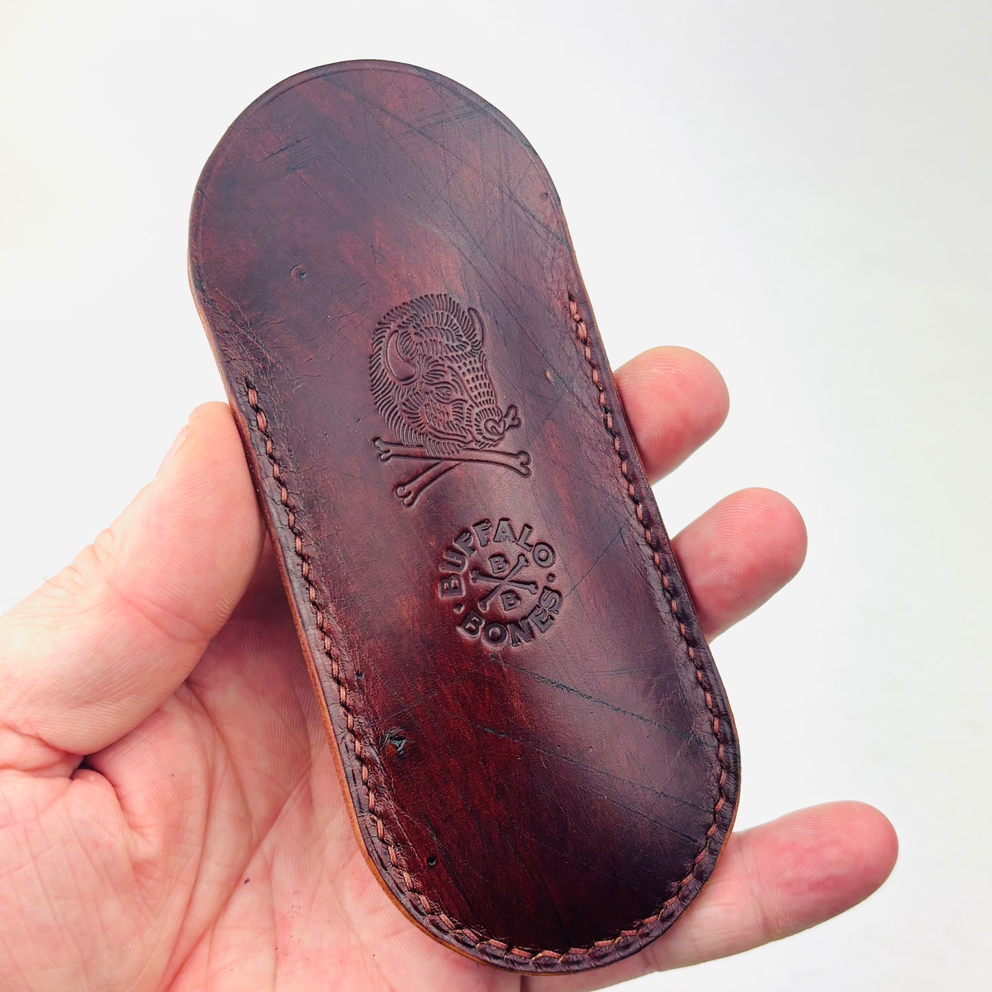 Italian Leather Folding Knife Slip