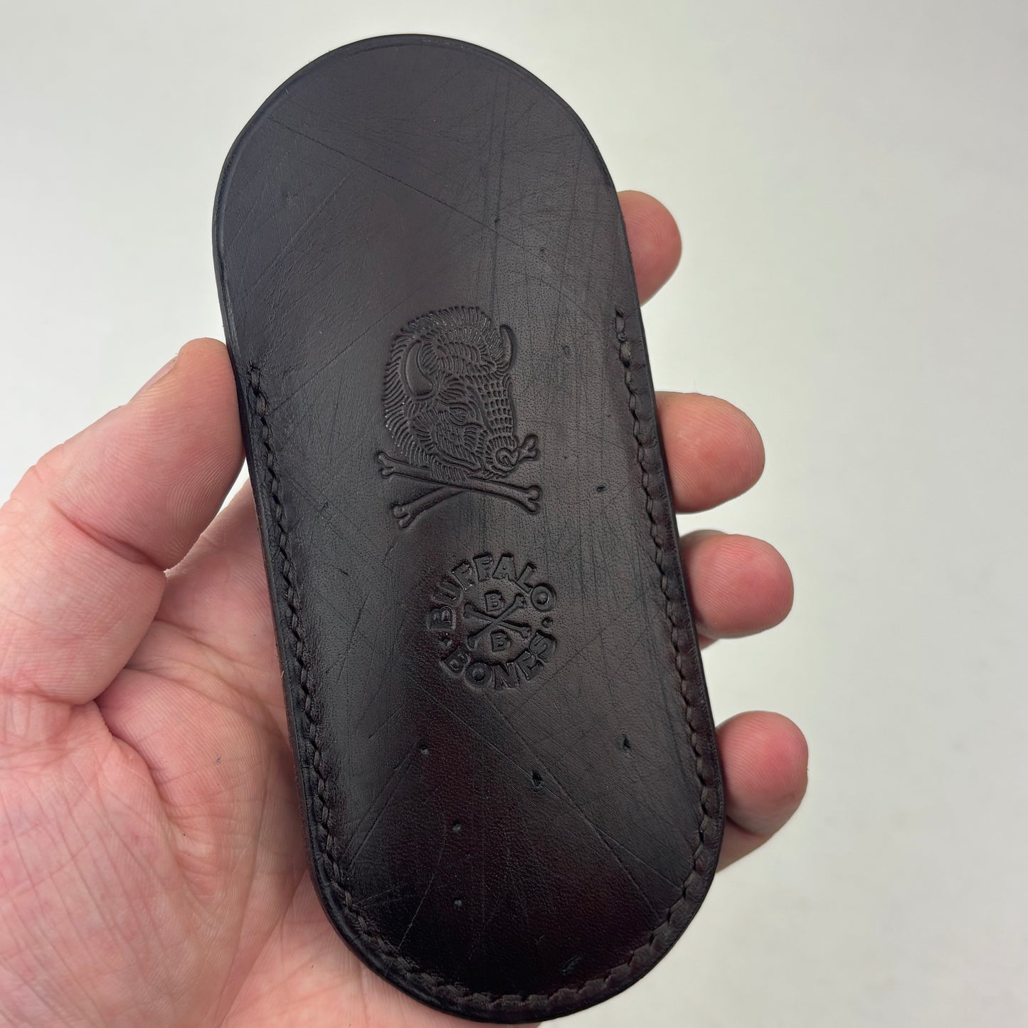Italian Leather Folding Knife Slip