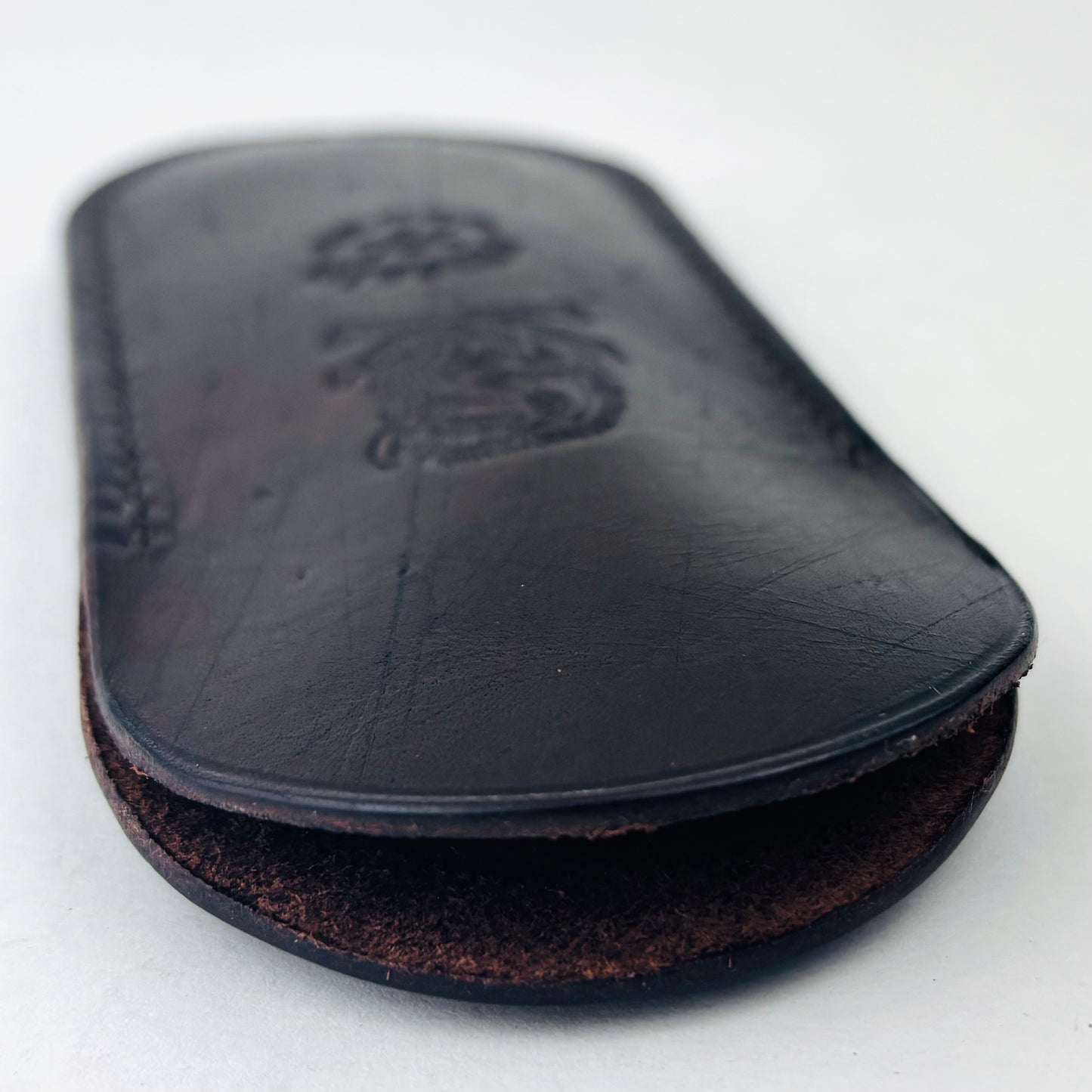 Italian Leather Folding Knife Slip