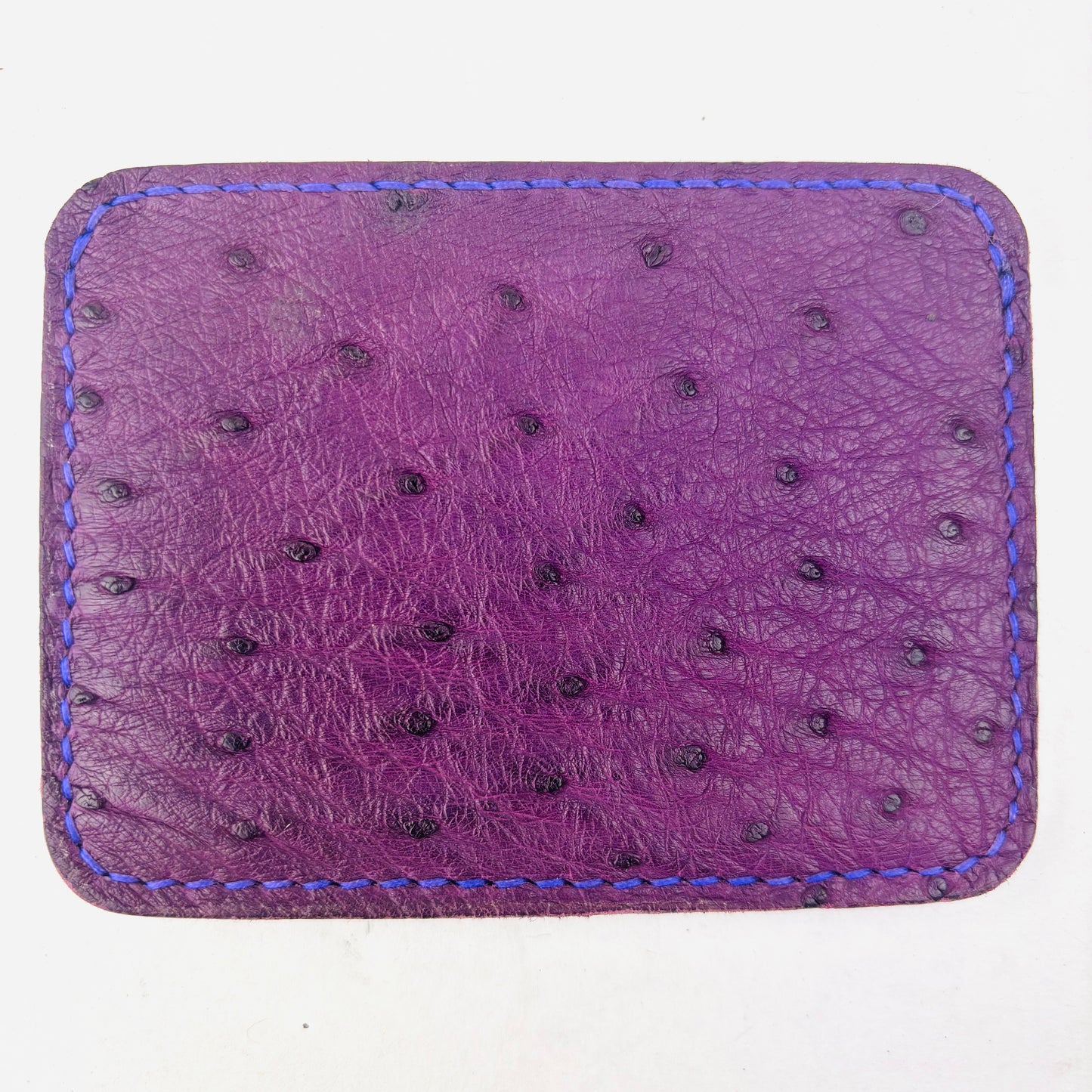 Purple Ostrich Quill Pocket Wallet
