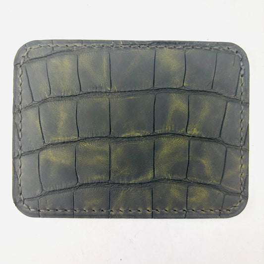 Green Alligator Pocket Wallet