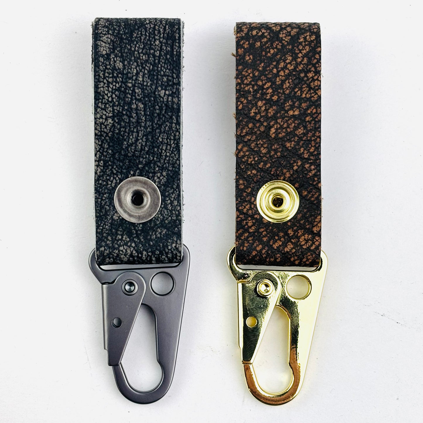 Two tone Cape buffalo key chains